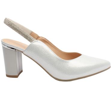 BIOECO 4186 2103 SLING BACK SHOE - SILVER